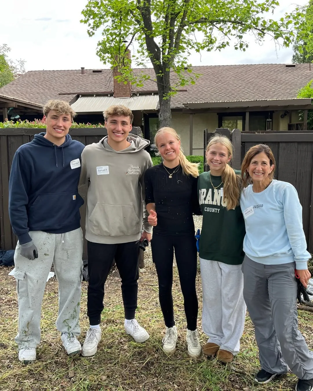 A volunteer group pictured in Danville’s National Volunteer Week post